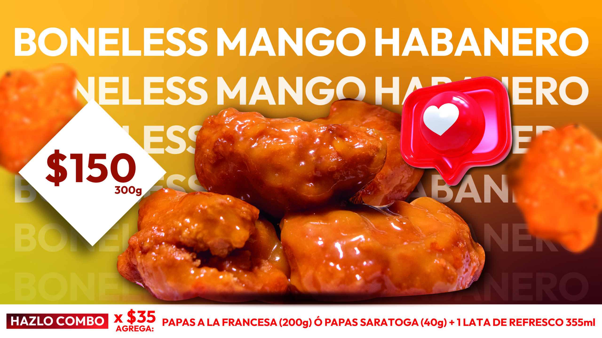 boneless mango habanero